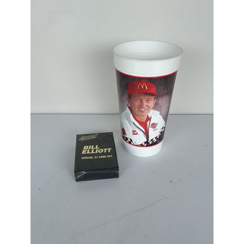 1995 Bill Elliott McDonald’s NASCAR Card Set Sealed & 1992 All-Star Collectible